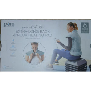 Pure Enrichment Gray Extra-Long Back & Neck Heating Pad One Size